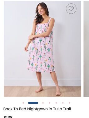 Printfresh Pink Tulip Trail Nightdress